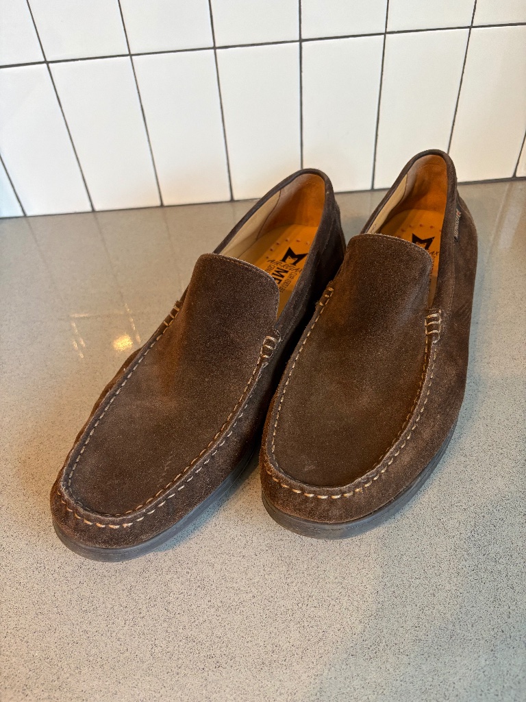 Mephisto Brown Suede Loafers / Driving Shoes - Size 12
